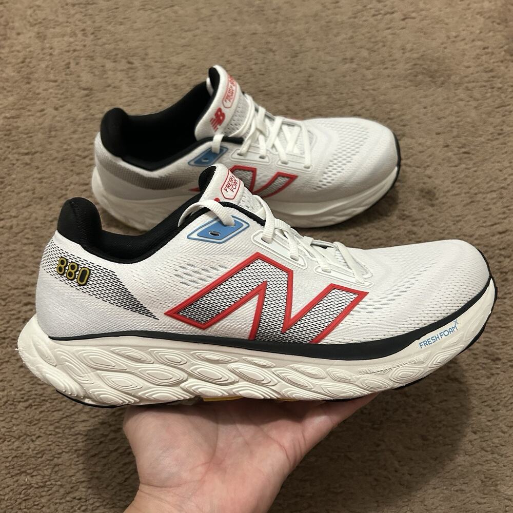 New Balance Fresh Foam X 880v14 NB White Flame Men Size 9.5 Running M880C14